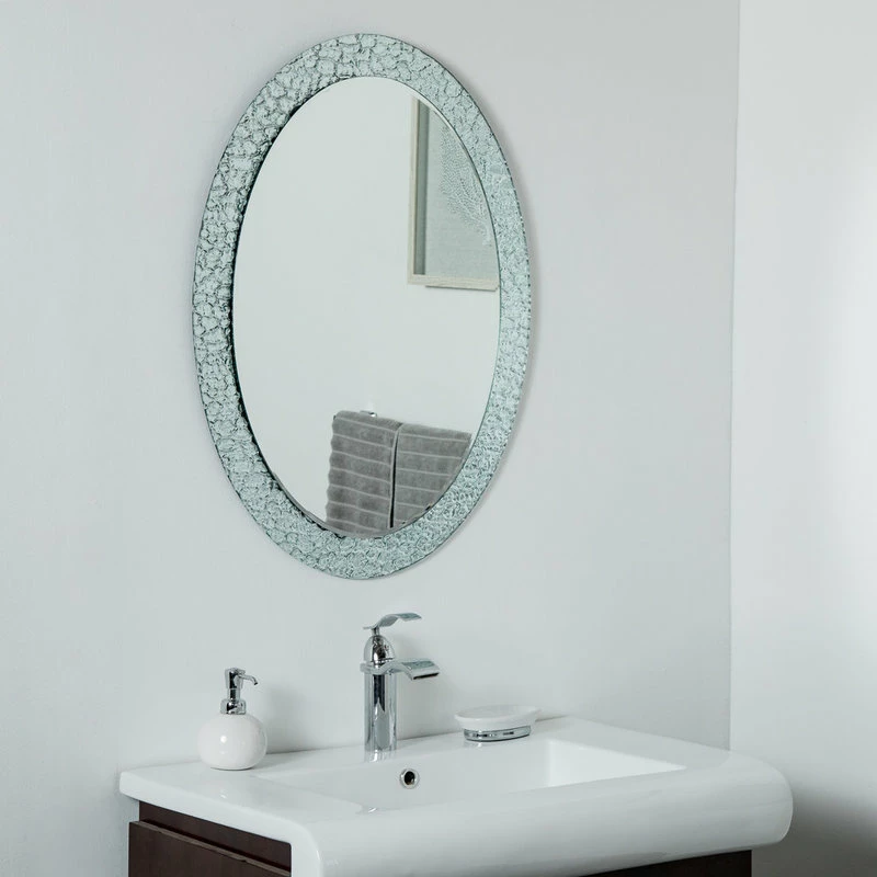 Buy ๐ Decor Wonderland Jewel Oval Frameless Mirror 31.5"x23.6" Oval Wall Mirror โ - Image 3