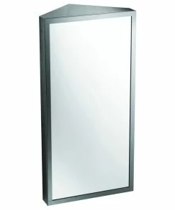 Top 10 ✔️ Renovators Supply Manufacturing Corner Wall Mount Medicine Cabinet Stainless Steel With Mirror 23.6 X 11.8" 🔥