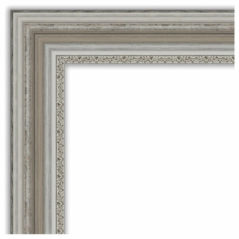 Best Sale ๐ Amanti Art Wall Mirror Bathroom Vanity Mirror Parlor Silver, Outer Size 42x30 ๐งจ - Image 4