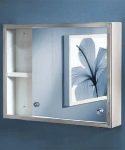 Best deal 🌟 Ketcham Medicine Cabinets/Fred Silver & Company Sliding Door Series Medicine Cabinet, Surface Mounted 🥰