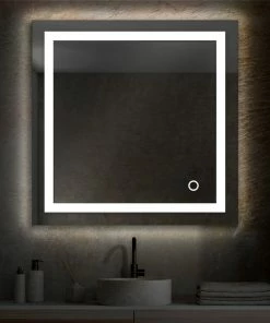 Best Pirce 🛒 Blossom Kitchen & Bath Supply Fogless, Color Temperature Adjustable LED Mirror, 30“x30" 🥰