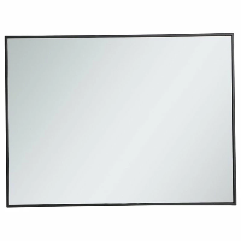 Buy ๐ Elegant Furniture & Lighting Elegant Decor Eternity 40" X 30" Contemporary Metal Frame Mirror In Black ๐ฅฐ - Image 4