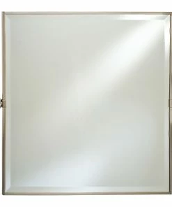 Cheap 🎉 Afina Corporation Afina Radiance Gear Tilt Beveled Mirror With Trim, Polished Chrome, Square 24" 🔔