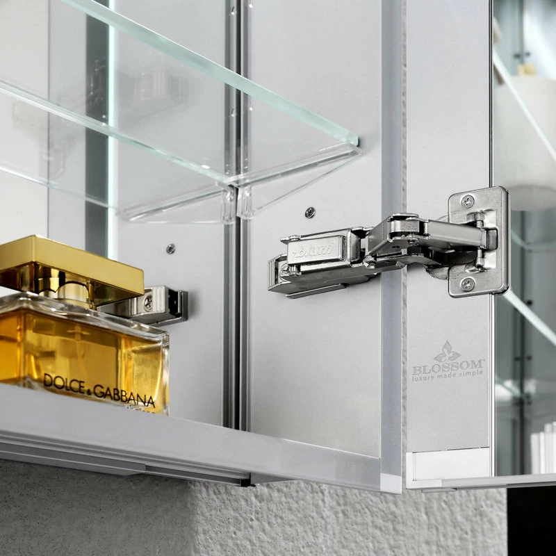 Best Pirce โค๏ธ Blossom Kitchen & Bath Supply LED Medicine Cabinet With Defog, Dimmer, Makeup Mirror, Outlets, 36x32 โจ - Image 12