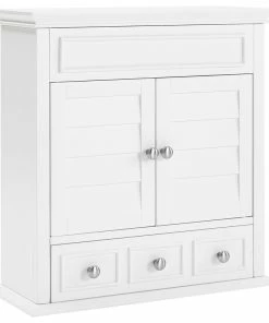 Budget ❤️ Crosley Lydia Wall Cabinet, White ⌛