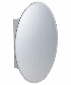 Budget 👍 Renovators Supply Manufacturing Bathroom Medicine Cabinet Wall Mount With Oval Mirror Hanging Double Shelf 😀