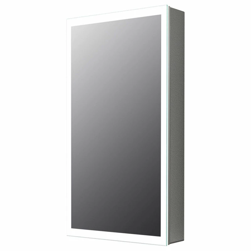 Cheap ๐ Fine Fixtures LED Recessed/Surface Mount Medicine Cabinet, Aluminum, 15"x30", Right Hand Door ๐ฏ