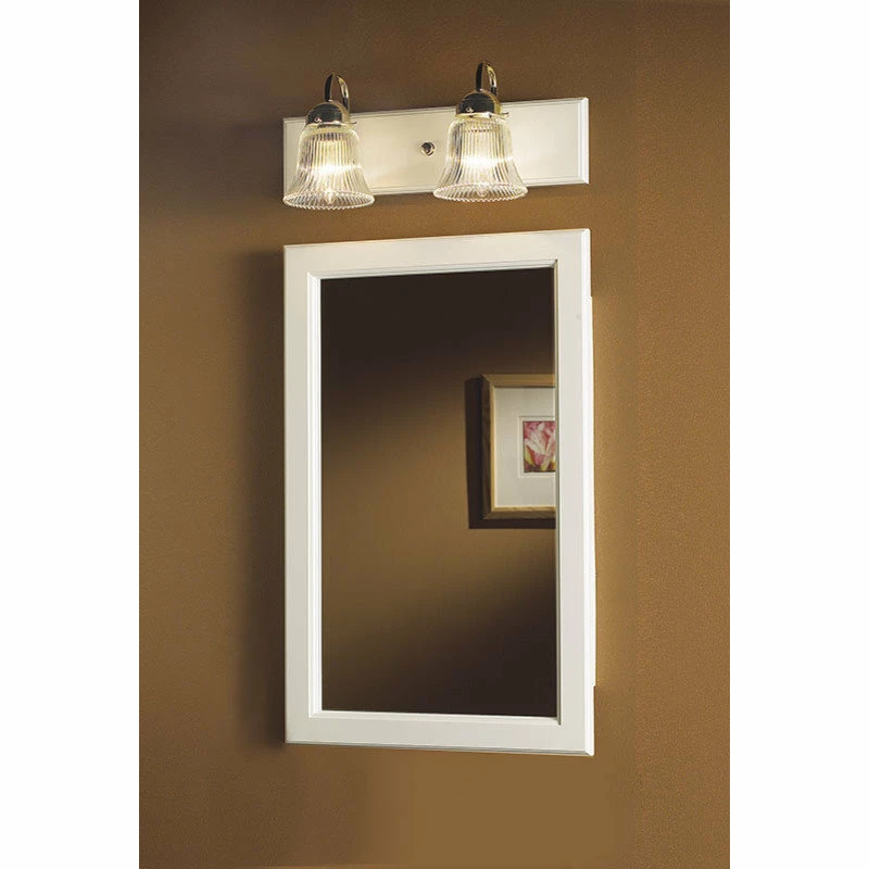 Flash Sale ๐ Rangaire Prairie 17 3/8"x27 3/8" Recess Mount White Medicine Cabinet 2 Shelves ๐ - Image 2