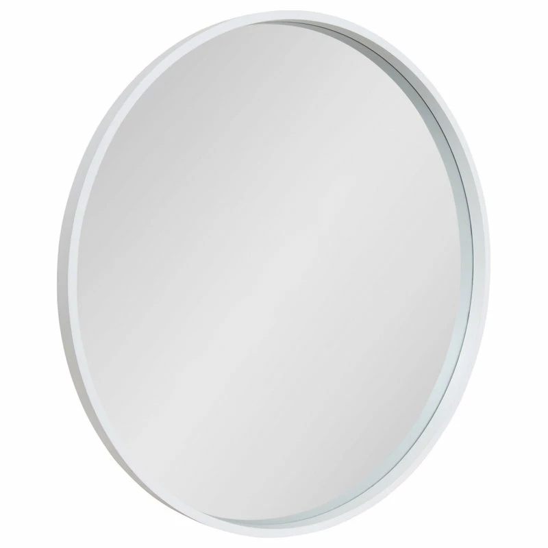 Hot Sale ๐ Uniek Travis Round Wood Accent Wall Mirror , White 31.5 Diameter ๐