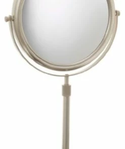 Best Sale ✔️ Jerdon JP4045C 9-Inch Tabletop Two-Sided Swivel Vanity Mirror With 5x Mag, Nicke 😀