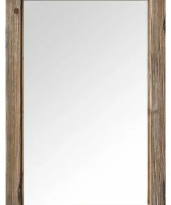 Deals ✨ Legion Furniture Legion Furniture Mirror, Rustic Brown, 24" 🛒