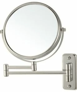 Cheap 🔥 Nameeks Double Face Wall Mounted Magnifying Mirror, Satin Nickel ❤️
