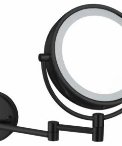 Best Pirce 😉 Nameeks Matte Black Double Face LED 5x Makeup Mirror, Hardwired 🧨