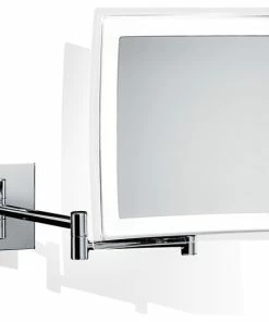 Hot Sale 👍 WS Bath Collections WS 84 Magnifying Makeup Mirror In Polished Chrome W/ LED Light 🌟