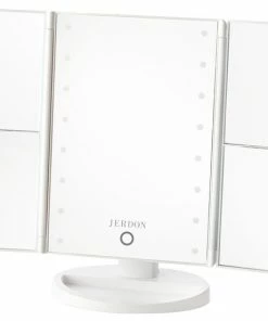 Deals 🛒 Jerdon Multi-Magnification Lighted Mirror With 3,5,7 And 10X 🔔