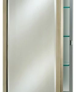 Deals 😉 Afina Corporation Afina Basix 20"x26" Single Door Medicine Cabinet, Brushed Silver ⭐