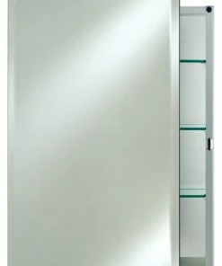 Deals 🛒 Afina Corporation Scallop Top Frameless Medicine Cabinets, 16"x22", Right Hinge 🎉