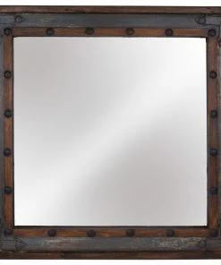 Hot Sale ✔️ Mexican Imports El Paso Vanity Accent Mirror, Gray, 31x31 🥰