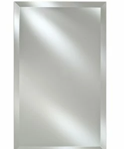 Coupon 👏 Afina Corporation Afina Basix 24"x30" Single Door Medicine Cabinet, Frameless Bevel Edge 💯
