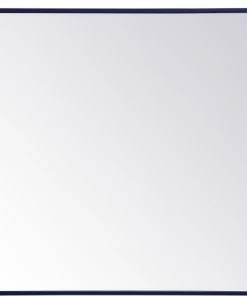 Top 10 ⌛ Elegant Furniture & Lighting Elegant Lighting MR43040 Monet 40" X 30" Framed Bathroom Mirror - Blue 🧨