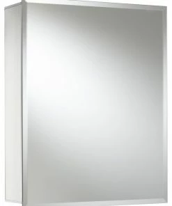 New ⌛ Jacuzzi® Official Jacuzzi PD40000 20" H X 16" W X 5-1/4" D Single Door Medicine - Silver Aluminum 👍