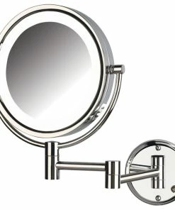 Outlet ✨ Jerdon Lighted Mirror, Direct Wire, Chrome 👏