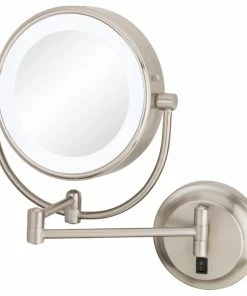 Brand new 🧨 Aptations NeoModern LED Switchable Lighted Wall Mirror, Brushed Nickel 👏