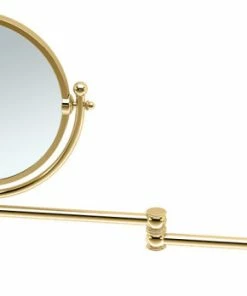 Promo 🔔 Gatco Fine Bathware Swing Arm Wall Mirror, Polished Brass ✨