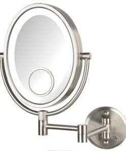 Best reviews of 🎉 Jerdon 8"x10" Oval LED Lighted Mirror, Direct Wire 😉