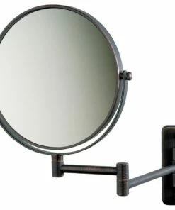 Hot Sale ⌛ SEE ALL INDUSTRIES Modern Wall Mounted Make-Up Mirror, Bronze 😍