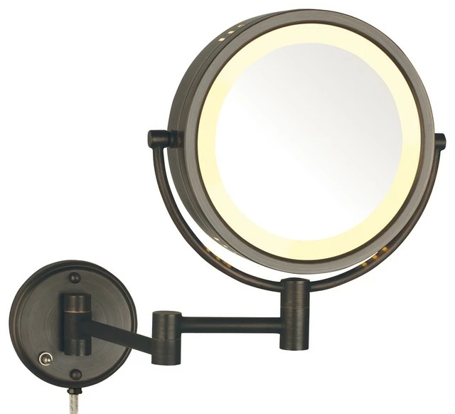 Cheapest ๐ฏ SEE ALL INDUSTRIES Modern Bronze Wall Mounted Lighted Make Up Mirror ๐
