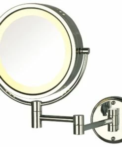 Cheapest 🤩 Jerdon HL75G 8.5-Inch Two-Sided Swivel Lighted Wall Mount Mirror W/ 8x Magnifica 👏